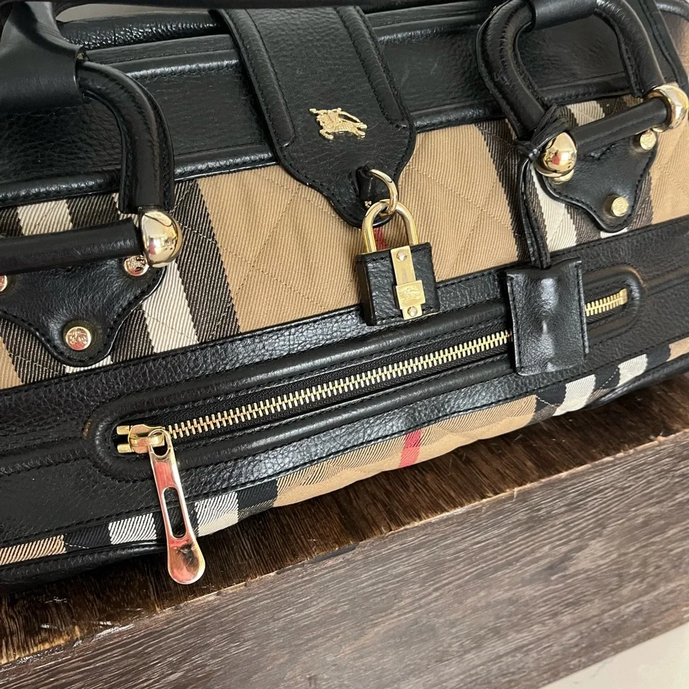 Luxury Black and Tan Designer Men's Bag